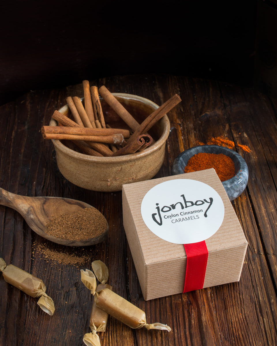 Ceylon Cinnamon seasonal flavor now available! Jonboy Caramels