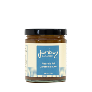 Front view of Caramel Sauce jar made by Jonboy Caramels