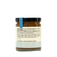 Load image into Gallery viewer, Back side of Jonboy caramel jar with nutrition facts and ingredients list.
